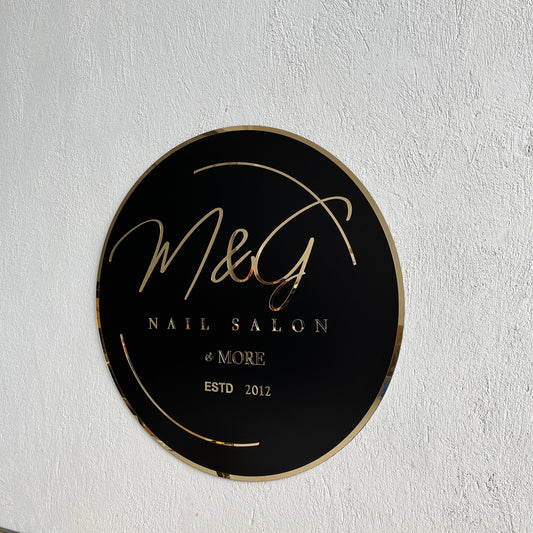 Business Neon Sign | Mirror Neon Sign |  Acrylic Custom Logo Decoration
