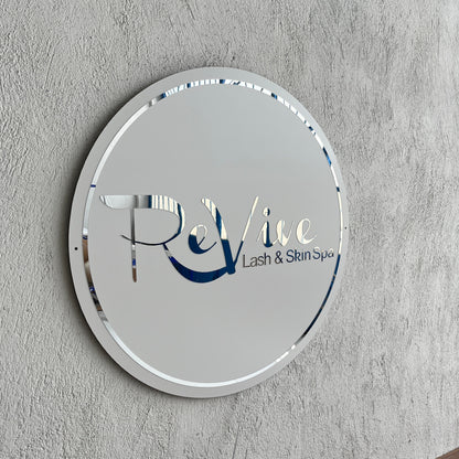 Business Neon Sign | Mirror Neon Sign |  Acrylic Custom Logo Decoration
