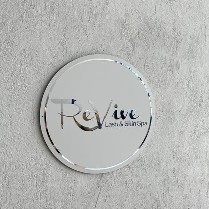 Business Neon Sign | Mirror Neon Sign |  Acrylic Custom Logo Decoration