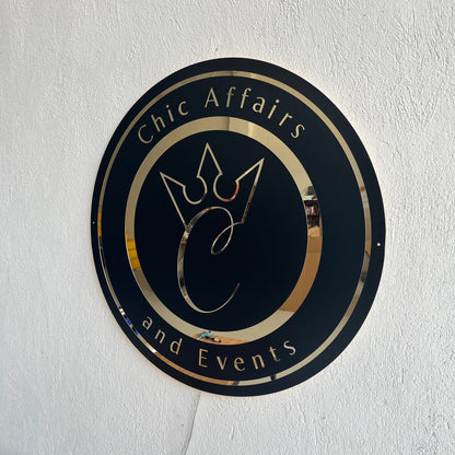 Business Neon Sign | Mirror Neon Sign |  Acrylic Custom Logo Decoration