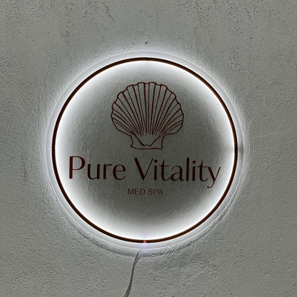 Business Neon Sign | Mirror Neon Sign |  Acrylic Custom Logo Decoration