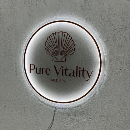 Business Neon Sign | Mirror Neon Sign |  Acrylic Custom Logo Decoration