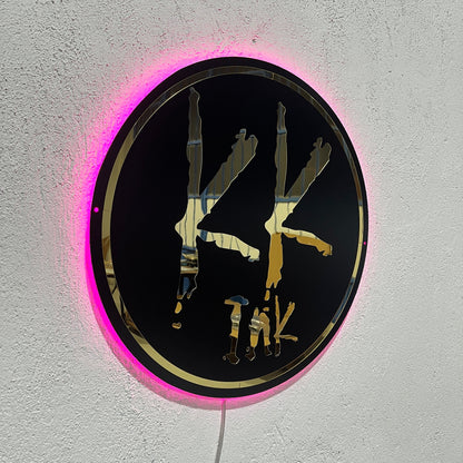 Business Neon Sign | Mirror Neon Sign |  Acrylic Custom Logo Decoration