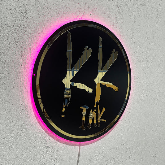 Business Neon Sign | Mirror Neon Sign |  Acrylic Custom Logo Decoration