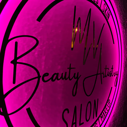 Business Neon Sign | Mirror Neon Sign |  Acrylic Custom Logo Decoration