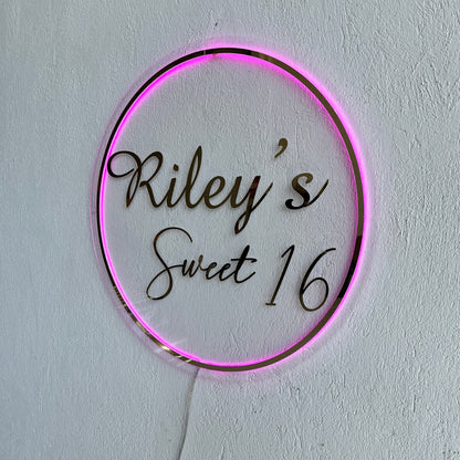 Business Neon Sign | Mirror Neon Sign |  Acrylic Custom Logo Decoration