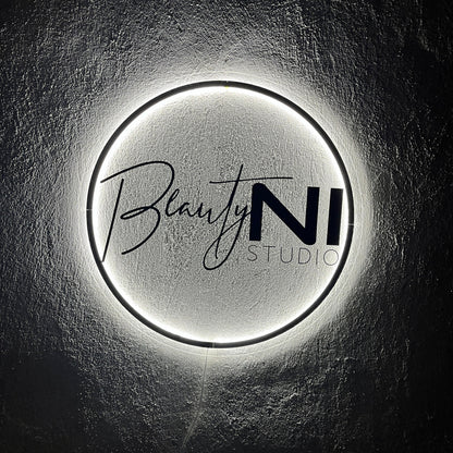 Business Neon Sign | Mirror Neon Sign |  Acrylic Custom Logo Decoration