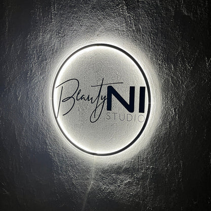 Business Neon Sign | Mirror Neon Sign |  Acrylic Custom Logo Decoration