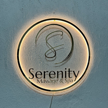 Business Neon Sign | Mirror Neon Sign |  Acrylic Custom Logo Decoration