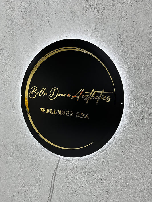 Business Neon Sign | Mirror Neon Sign |  Acrylic Custom Logo Decoration