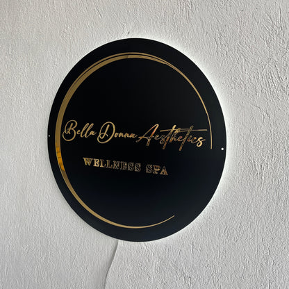Business Neon Sign | Mirror Neon Sign |  Acrylic Custom Logo Decoration