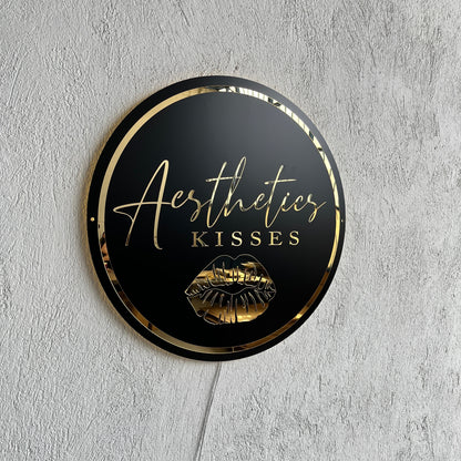 Business Neon Sign | Mirror Neon Sign |  Acrylic Custom Logo Decoration