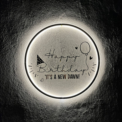Happy Birthday Neon Sign | Mirror Neon Sign |  Acrylic Custom Logo Decoration