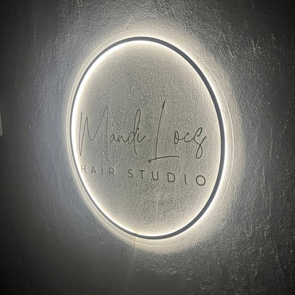 Business Neon Sign | Mirror Neon Sign |  Acrylic Custom Logo Decoration