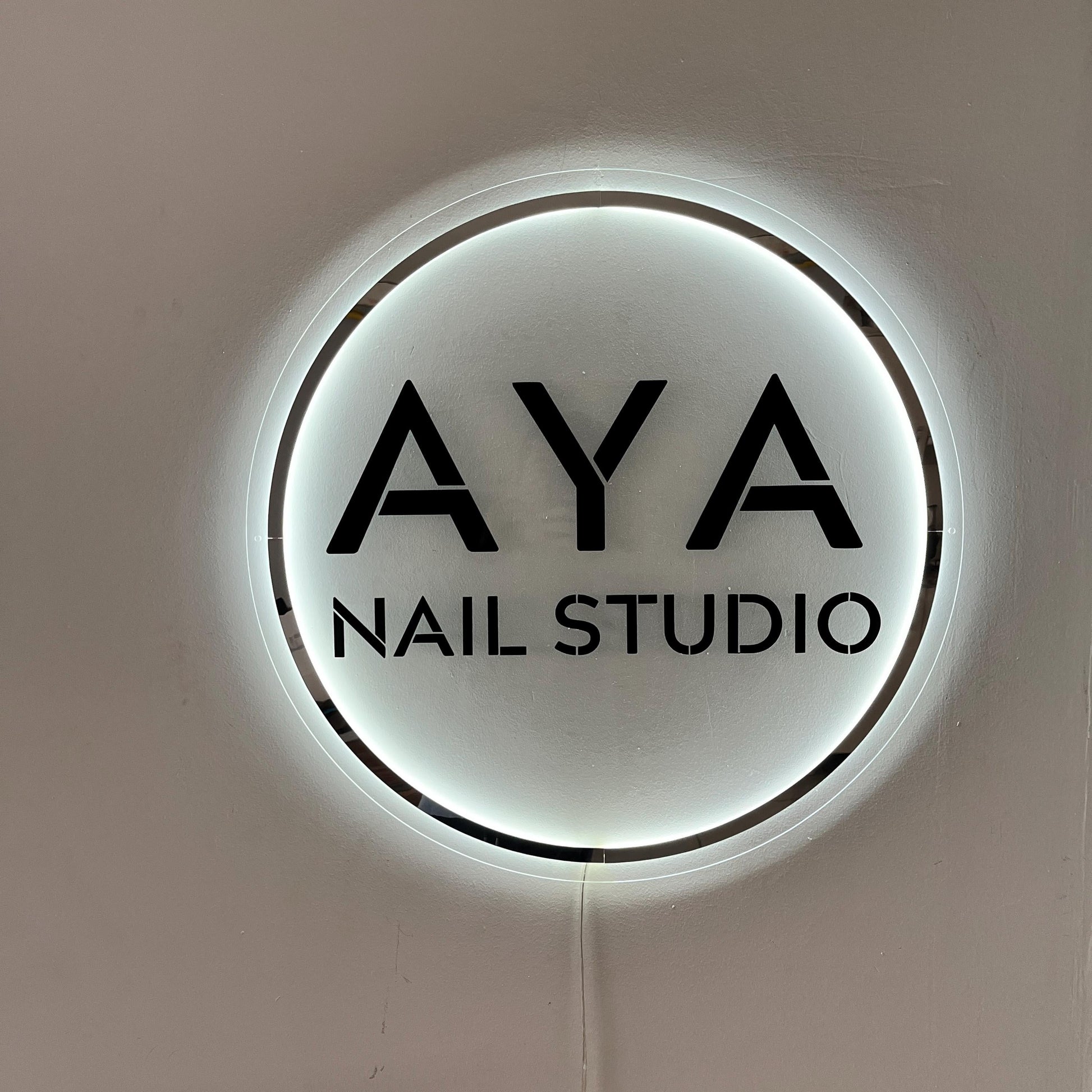 Custom Neon Sign For Business Decor | Acrylic Gold Mirror |