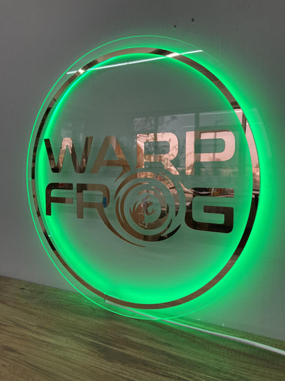 Custom 3D Business Logo Sign, Backlit Acrylic Sign, Personalized Business Name Sign, Salon Wall Decor, Office Sign, Storefront Sign