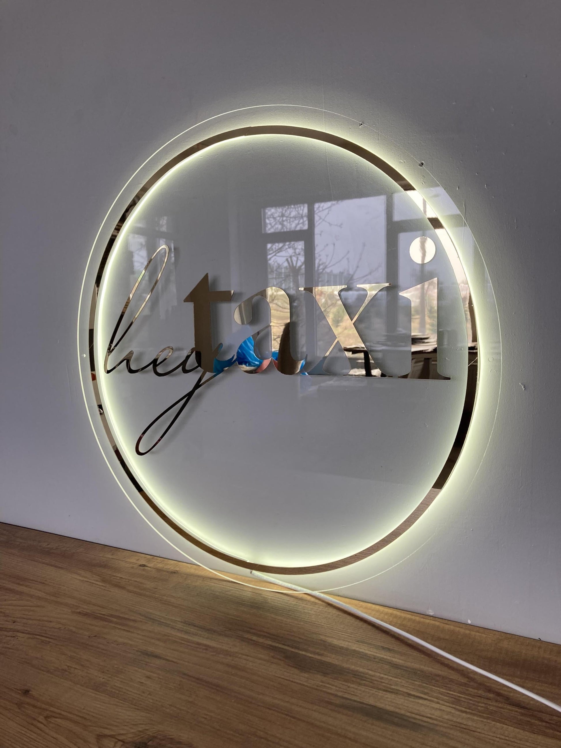 Custom 3D Business Logo Sign, Backlit Acrylic Sign, Personalized Business Name Sign, Salon Wall Decor, Office Sign, Storefront Sign