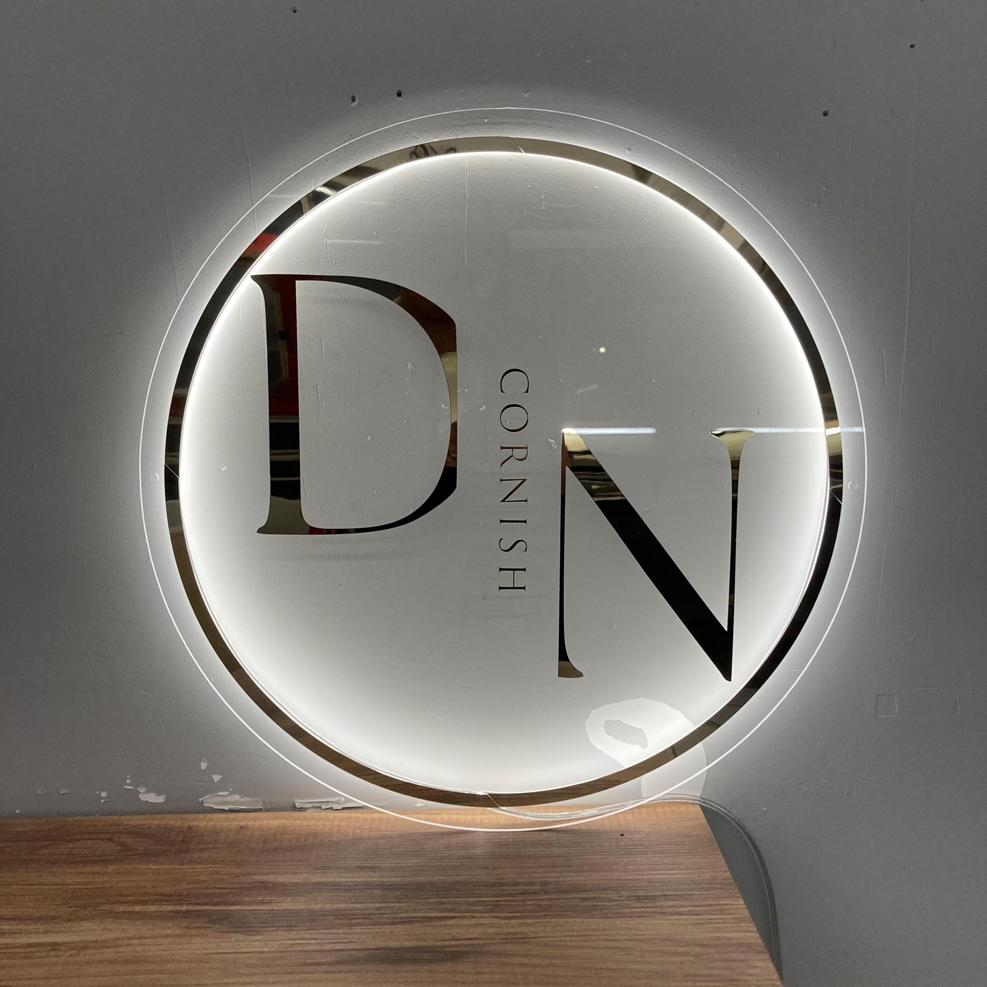 Custom 3D Business Logo Sign, Backlit Acrylic Sign, Personalized Business Name Sign, Salon Wall Decor, Office Sign, Storefront Sign