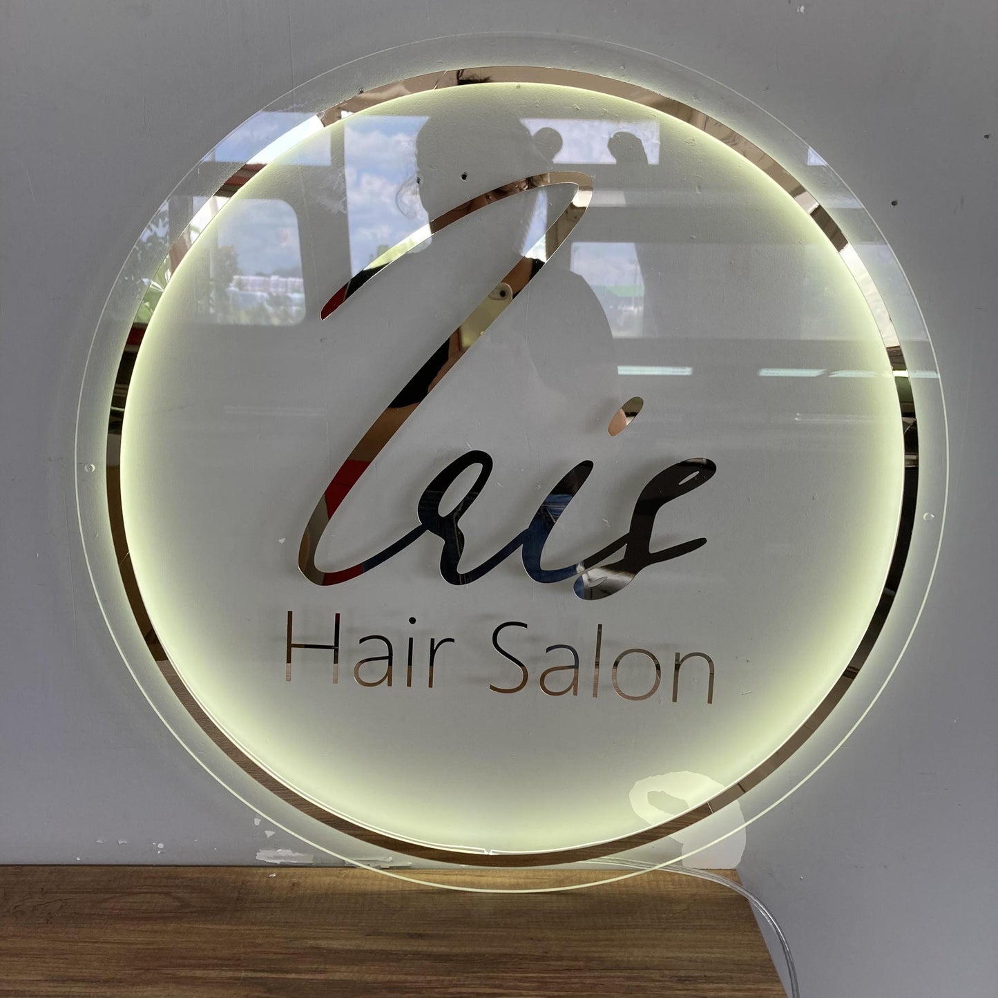 Business Logo Sign, Custom 3D Backlit Acrylic Sign, Personalized Business Name Sign, Salon Wall Decor, Office Sign, Storefront Sign