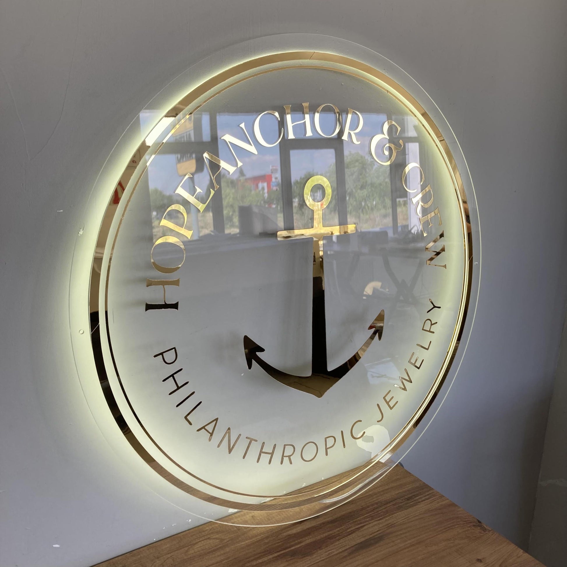 Custom Logo Sign, Business Custom 3D Backlit Acrylic Sign, Personalized Business Name Sign, Salon Wall Decor, Office Sign, Storefront Sign