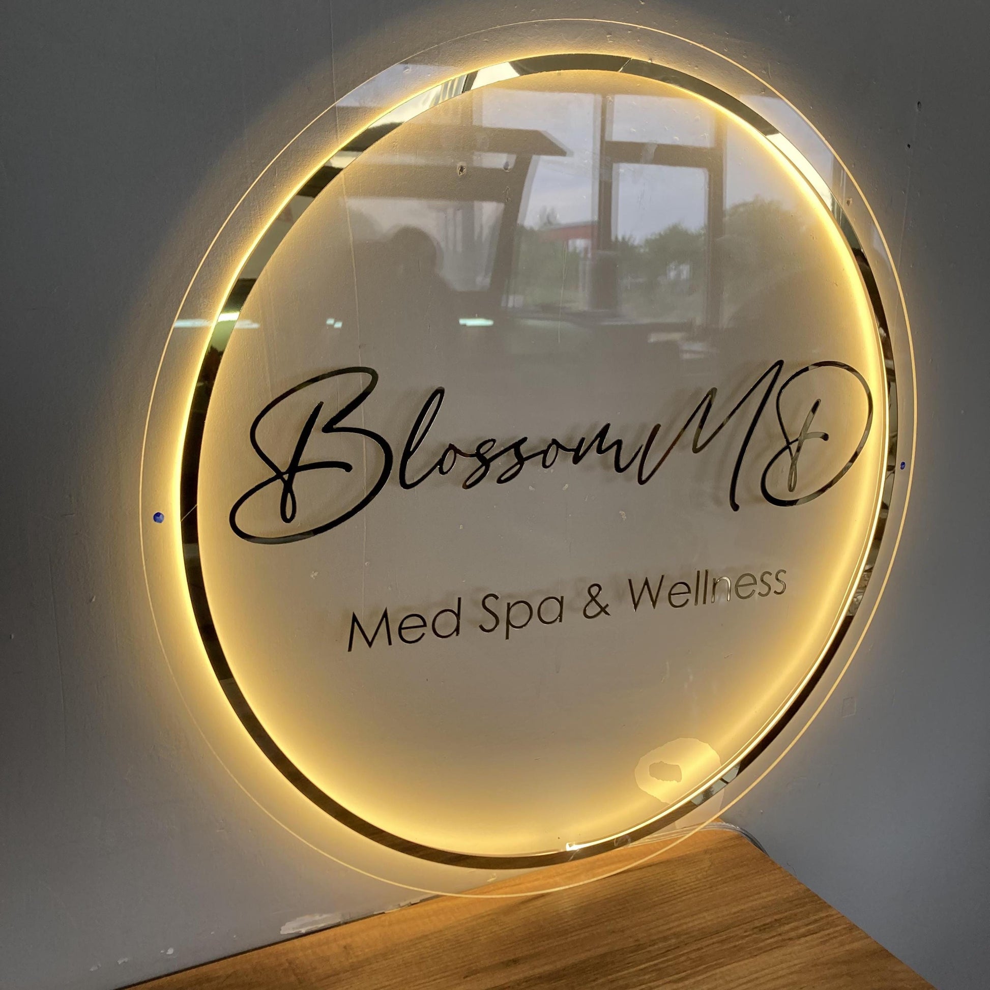 Custom Logo Sign, Business Custom 3D Backlit Acrylic Sign, Personalized Business Name Sign, Salon Wall Decor, Office Sign, Storefront Sign