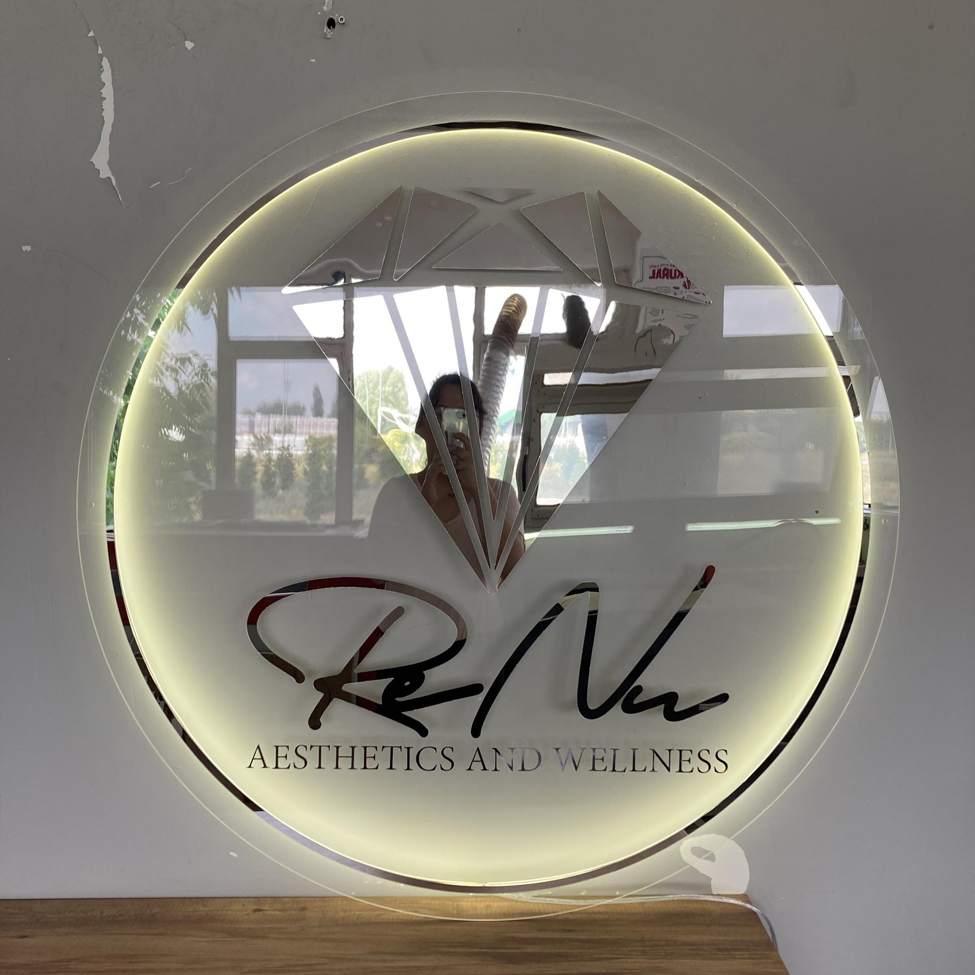 Custom Logo Sign, Business Custom 3D Backlit Acrylic Sign, Personalized Business Name Sign, Salon Wall Decor, Office Sign, Storefront Sign