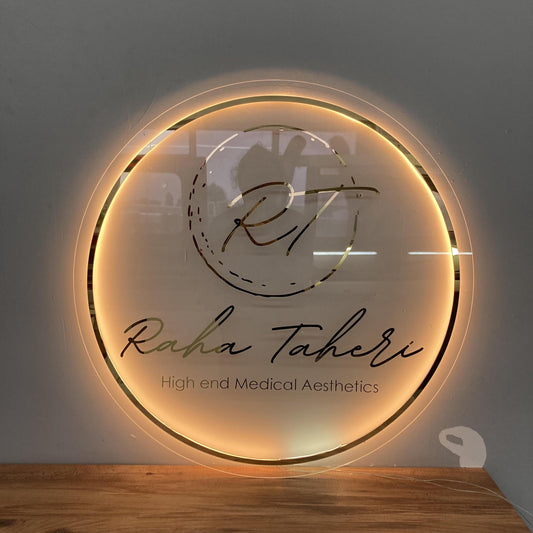 Custom Logo Sign, Business Custom 3D Backlit Acrylic Sign, Personalized Business Name Sign, Salon Wall Decor, Office Sign, Storefront Sign