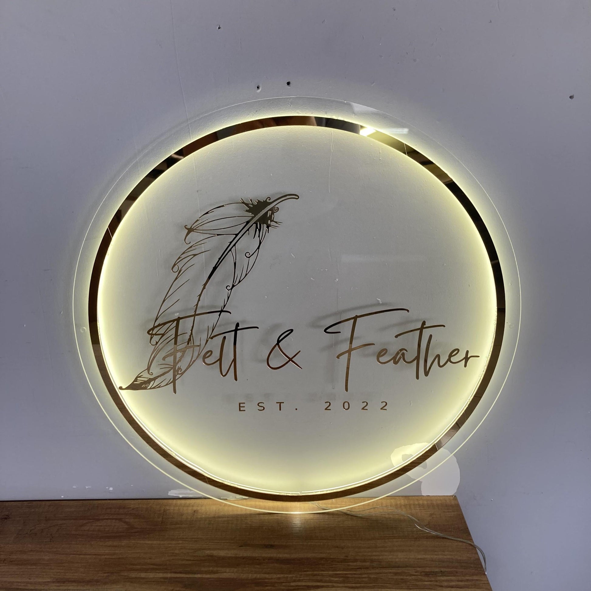 Custom Logo Sign, Business Custom 3D Backlit Acrylic Sign, Personalized Business Name Sign, Salon Wall Decor, Office Sign, Storefront Sign