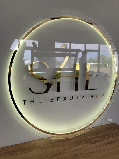 Custom Logo Sign, Business Custom 3D Backlit Acrylic Sign, Personalized Business Name Sign, Salon Wall Decor, Office Sign, Storefront Sign