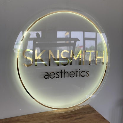 Custom Logo Sign, Business Custom 3D Backlit Acrylic Sign, Personalized Business Name Sign, Salon Wall Decor, Office Sign, Storefront Sign