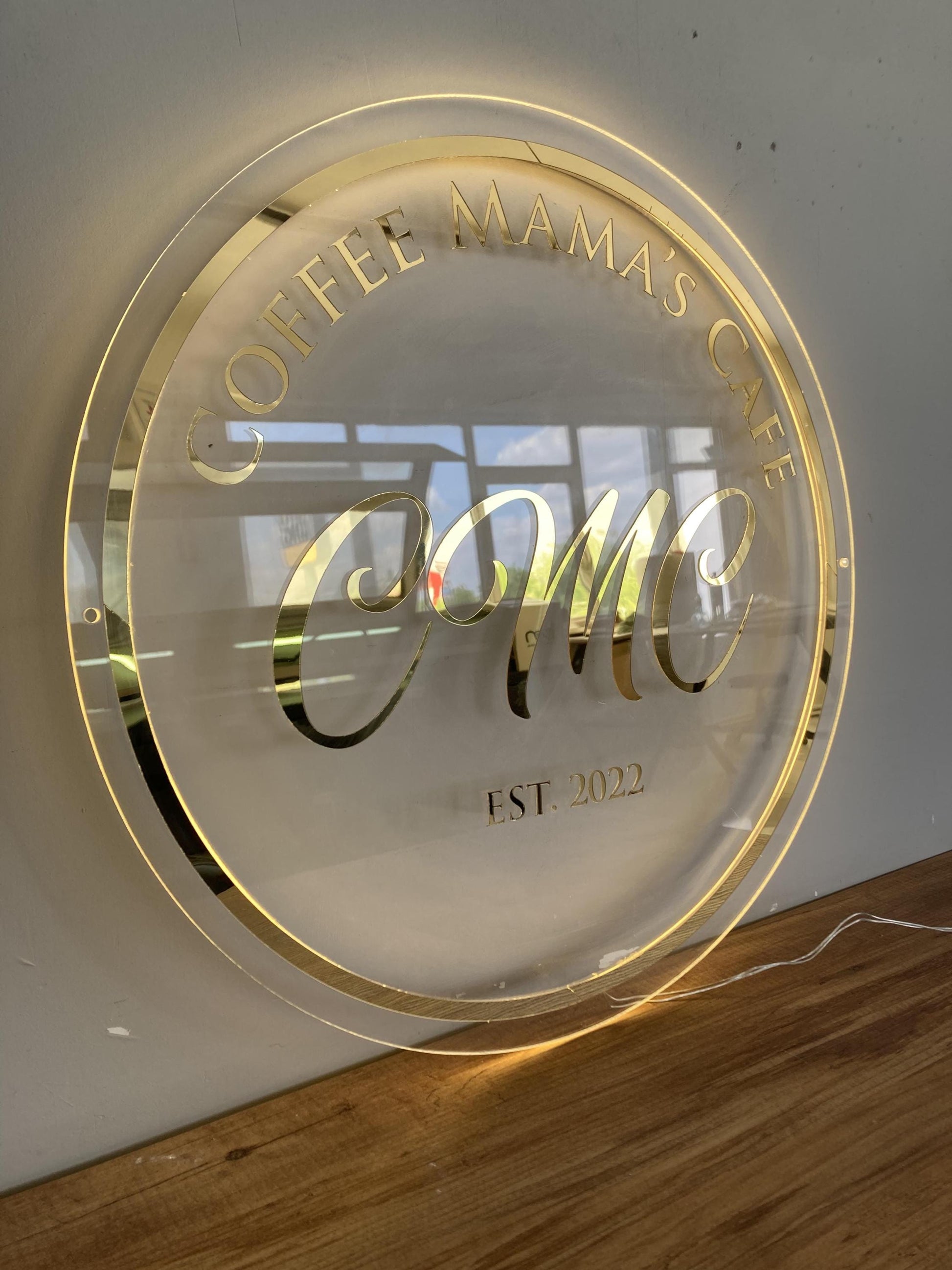 Custom Logo Sign, Business Custom 3D Backlit Acrylic Sign, Personalized Business Name Sign, Salon Wall Decor, Office Sign, Storefront Sign