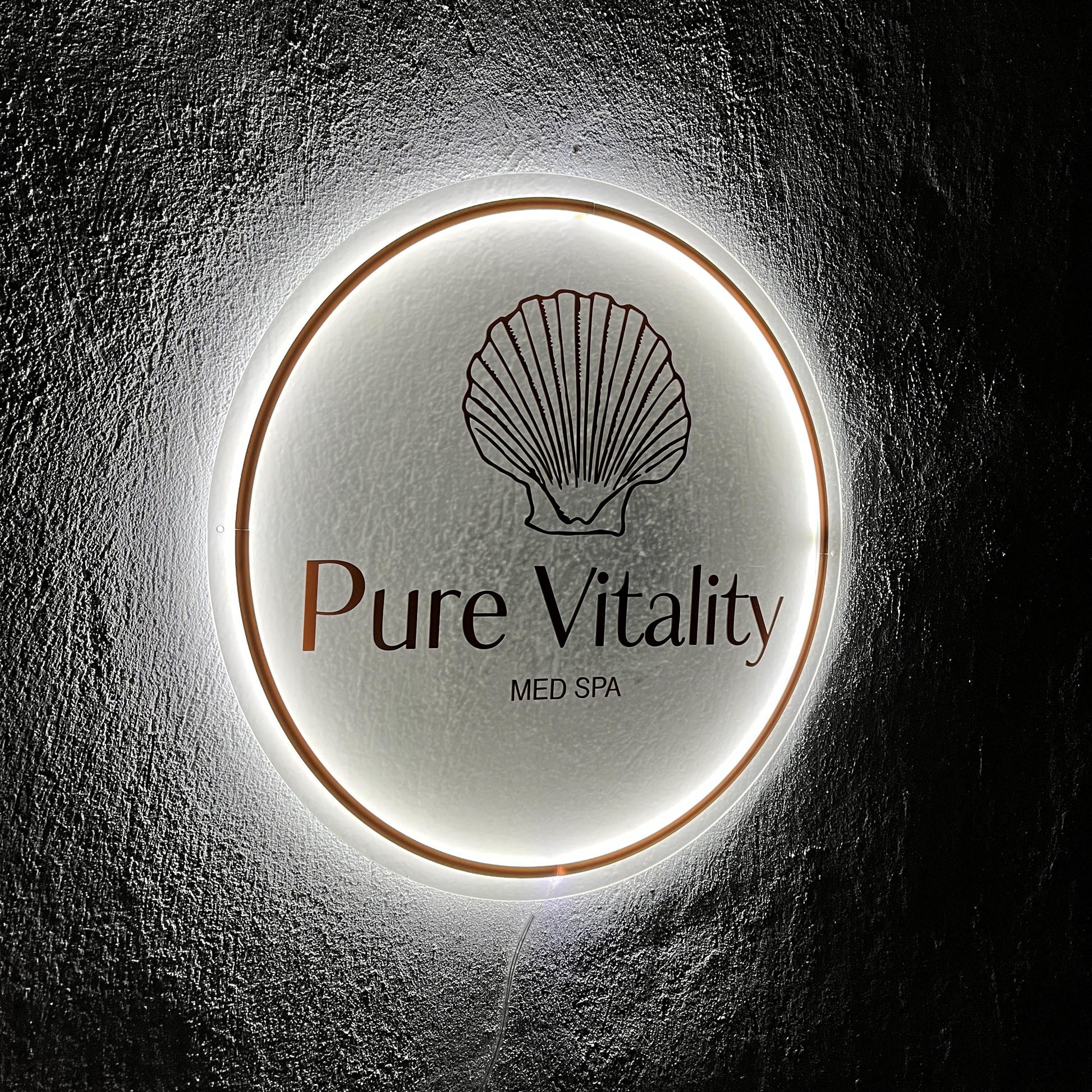 Frosted Custom Sign Business Logo, Backlit Acrylic Sign, Personalized Business Name Sign, Salon Wall Decor, Office Sign, Storefront Sign