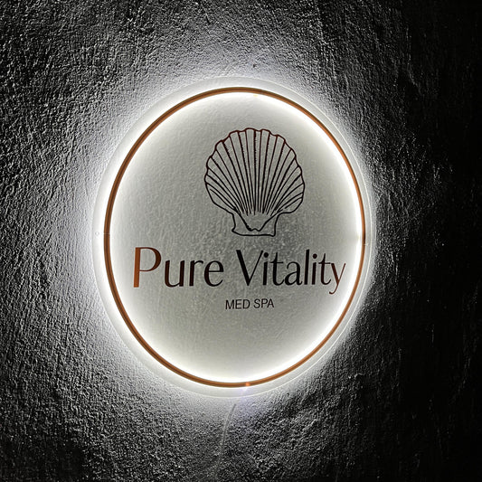 Frosted Custom Sign Business Logo, Backlit Acrylic Sign, Personalized Business Name Sign, Salon Wall Decor, Office Sign, Storefront Sign
