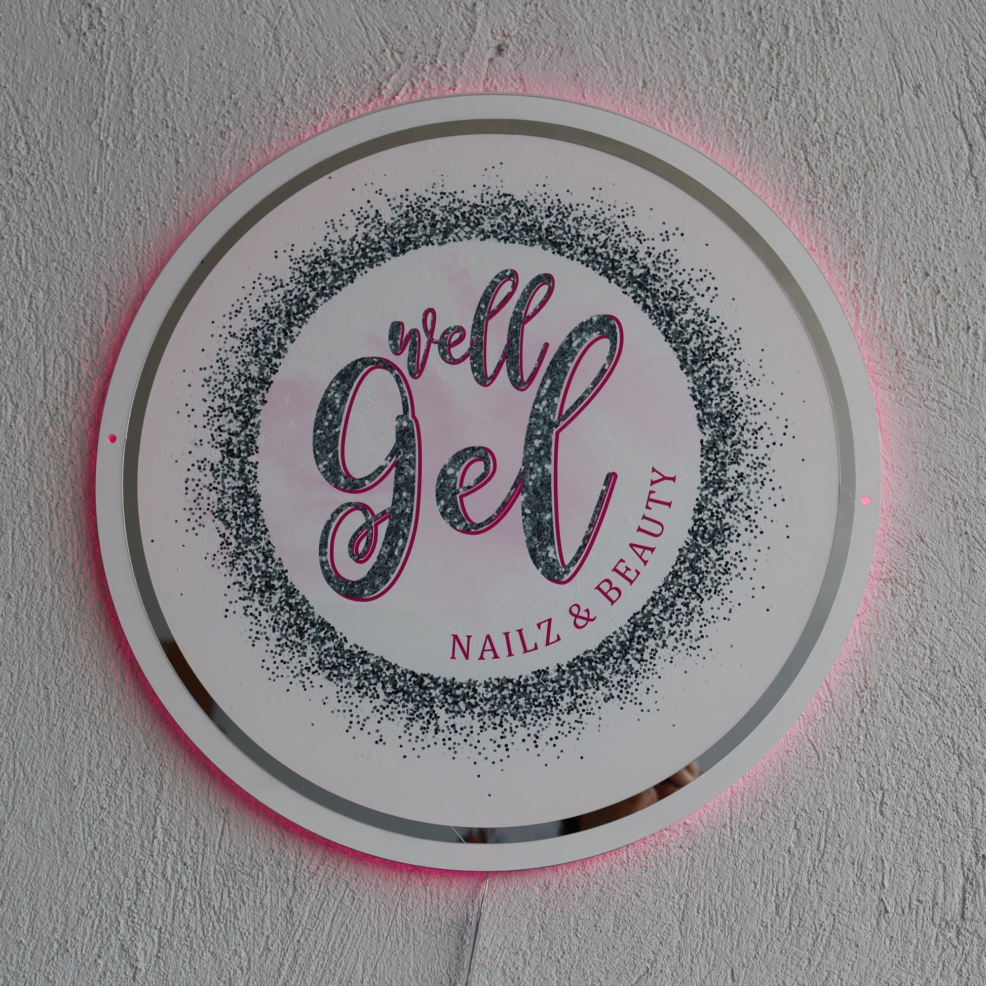 Uv Print Custom Sign Business Logo, Backlit Acrylic Sign, Personalized Business Name Sign, Salon Wall Decor, Office Sign, Store Sign