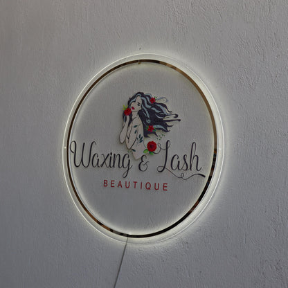 Uv Print Custom Sign Business Logo, Backlit Acrylic Sign, Personalized Business Name Sign, Salon Wall Decor, Office Sign, Store Sign