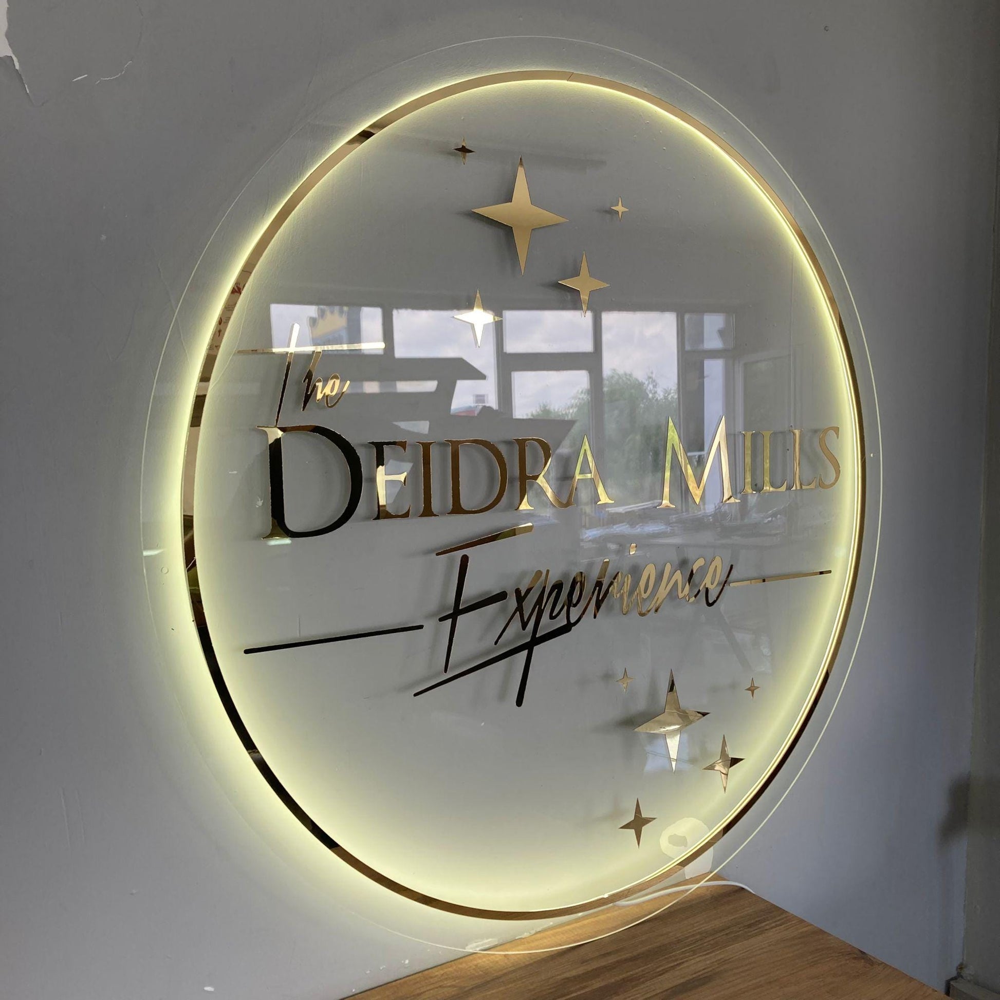 Custom 3D Business Logo Sign, Backlit Acrylic Sign, Personalized Business Name Sign, Salon Wall Decor, Office Sign, Storefront Sign