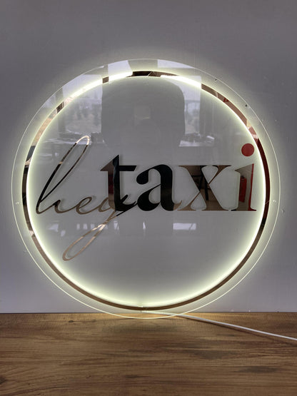Custom 3D Business Logo Sign, Backlit Acrylic Sign, Personalized Business Name Sign, Salon Wall Decor, Office Sign, Storefront Sign
