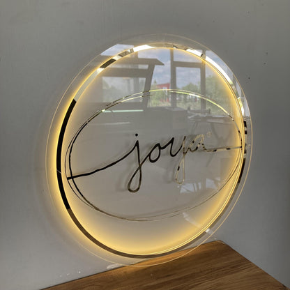 Custom 3D Business Logo Sign, Backlit Acrylic Sign, Personalized Business Name Sign, Salon Wall Decor, Office Sign, Storefront Sign