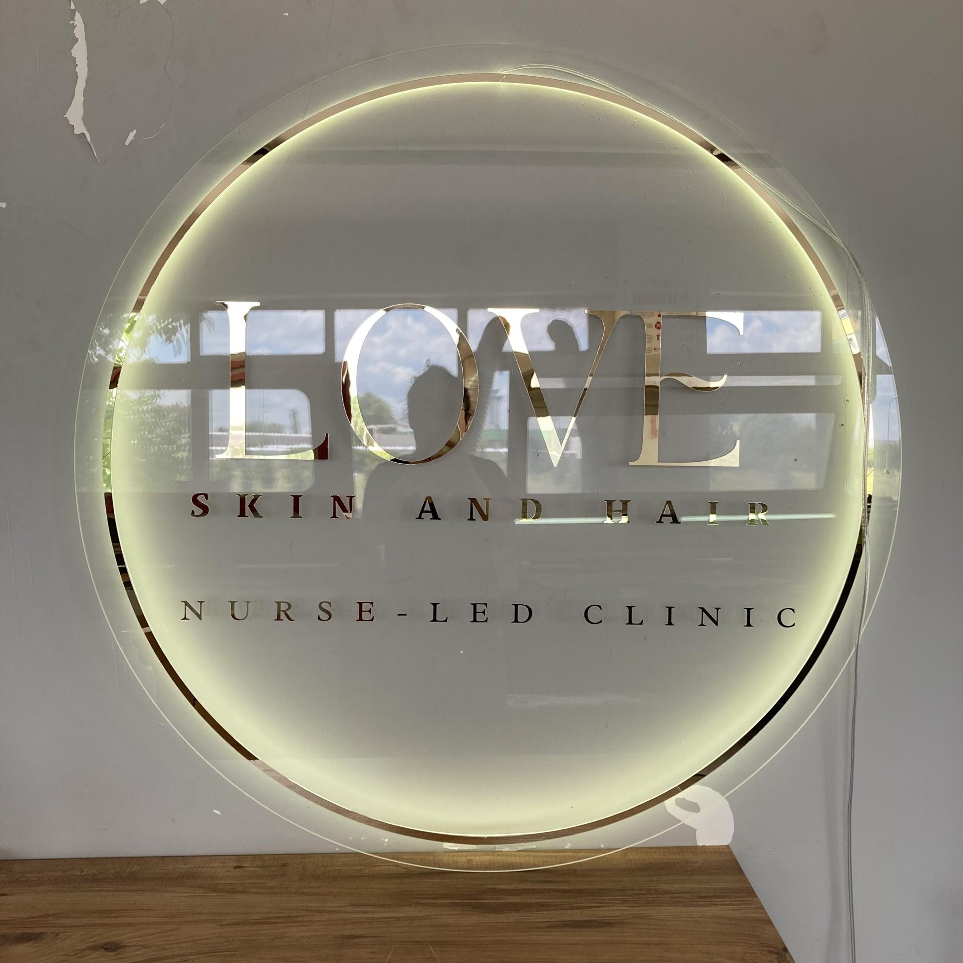 Business Logo Sign, Custom 3D Backlit Acrylic Sign, Personalized Business Name Sign, Salon Wall Decor, Office Sign, Storefront Sign