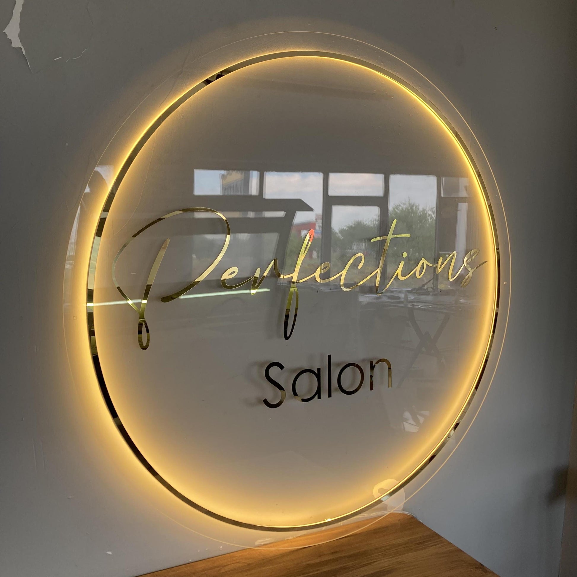 Custom Logo Sign, Business Custom 3D Backlit Acrylic Sign, Personalized Business Name Sign, Salon Wall Decor, Office Sign, Storefront Sign