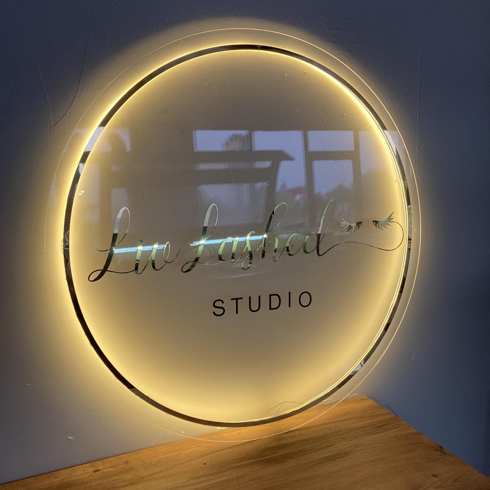 Custom Logo Sign, Business Custom 3D Backlit Acrylic Sign, Personalized Business Name Sign, Salon Wall Decor, Office Sign, Storefront Sign