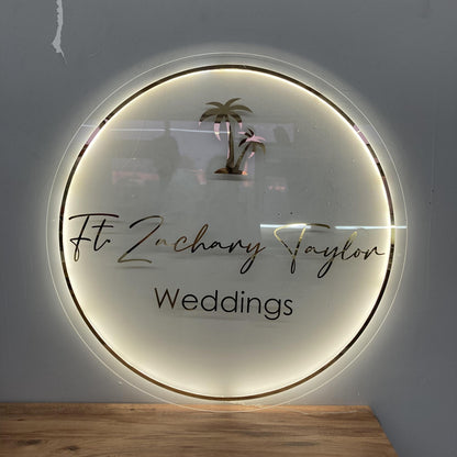 Custom Logo Sign, Business Custom 3D Backlit Acrylic Sign, Personalized Business Name Sign, Salon Wall Decor, Office Sign, Storefront Sign