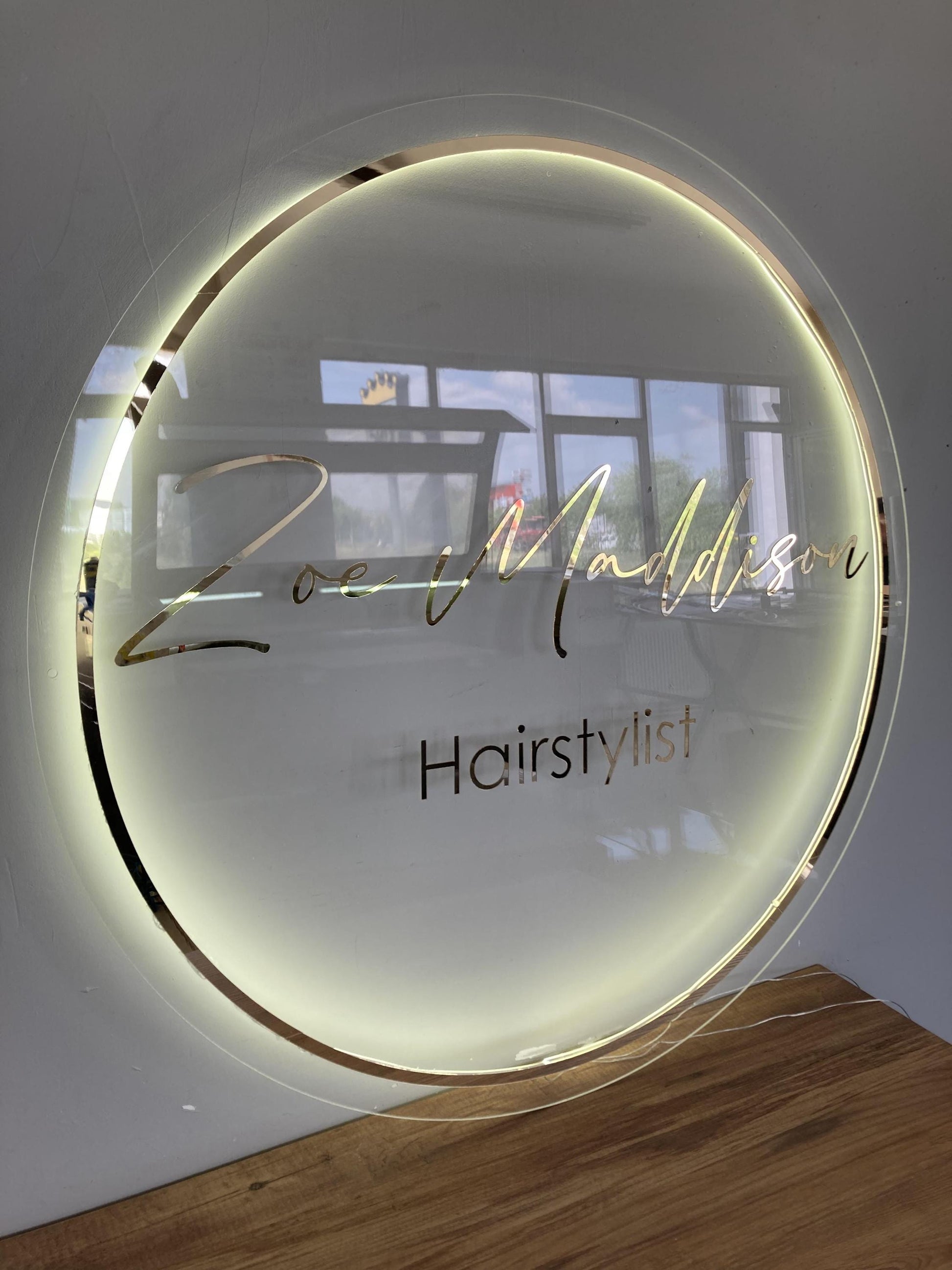 Custom Logo Sign, Business Custom 3D Backlit Acrylic Sign, Personalized Business Name Sign, Salon Wall Decor, Office Sign, Storefront Sign
