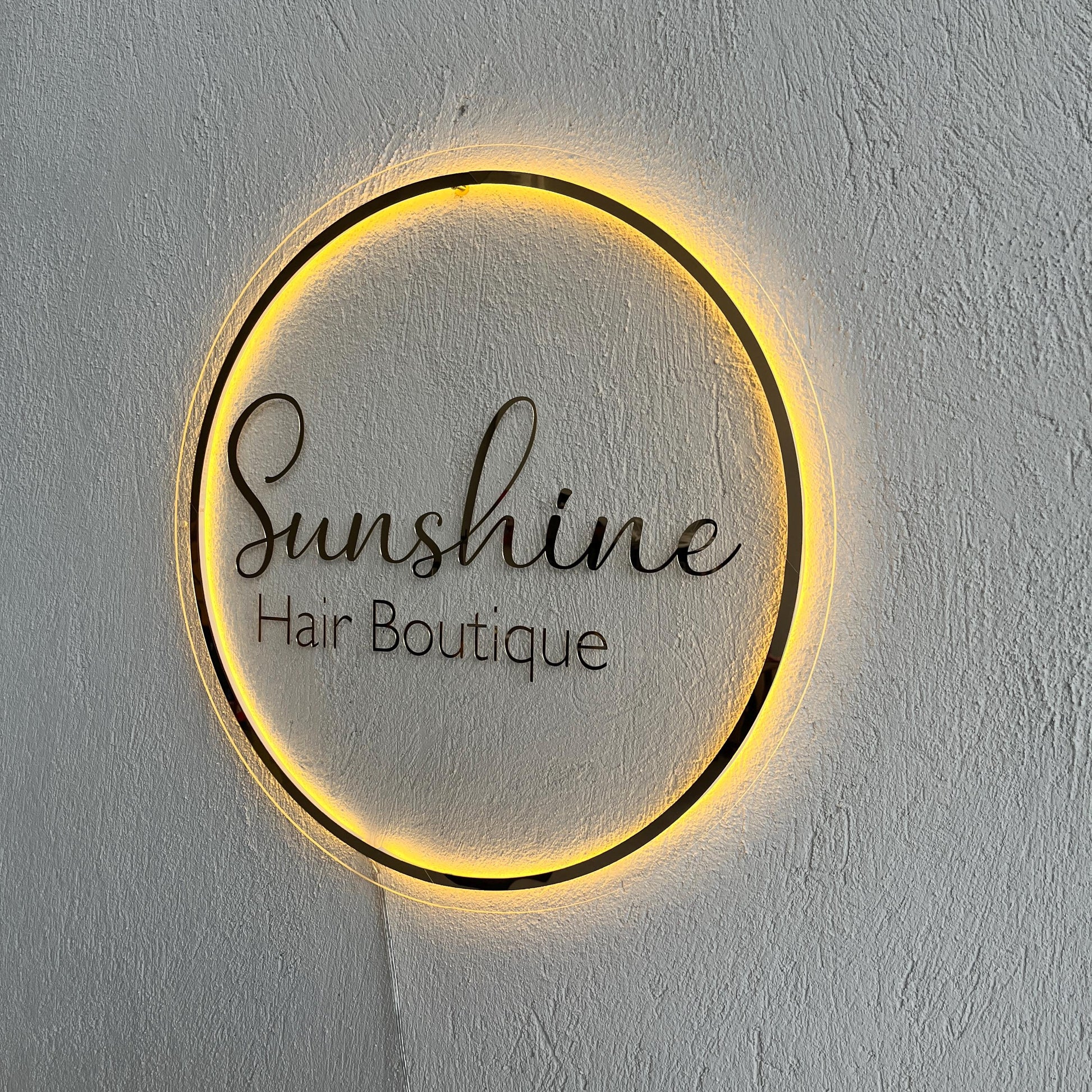 Custom 3D Business Logo Sign, Backlit Acrylic Sign, Personalized Business Name Sign, Salon Wall Decor, Office Sign, Storefront Sign