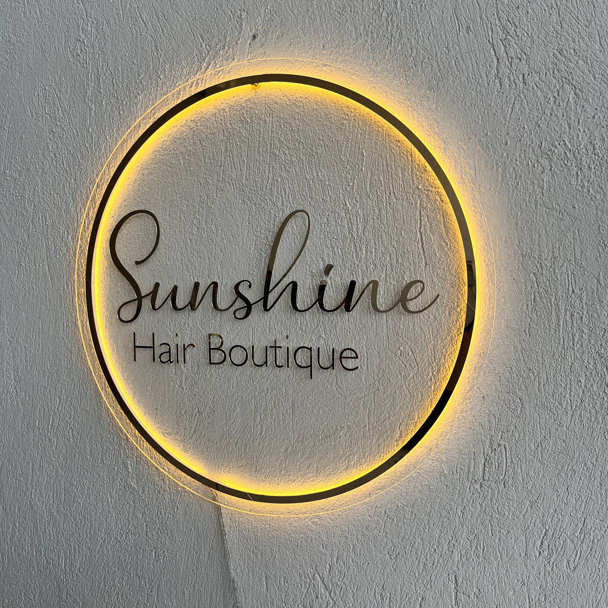 Custom 3D Business Logo Sign, Backlit Acrylic Sign, Personalized Business Name Sign, Salon Wall Decor, Office Sign, Storefront Sign