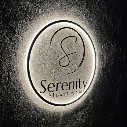 Custom 3D Business Logo Sign, Backlit Acrylic Sign, Personalized Business Name Sign, Salon Wall Decor, Office Sign, Storefront Sign