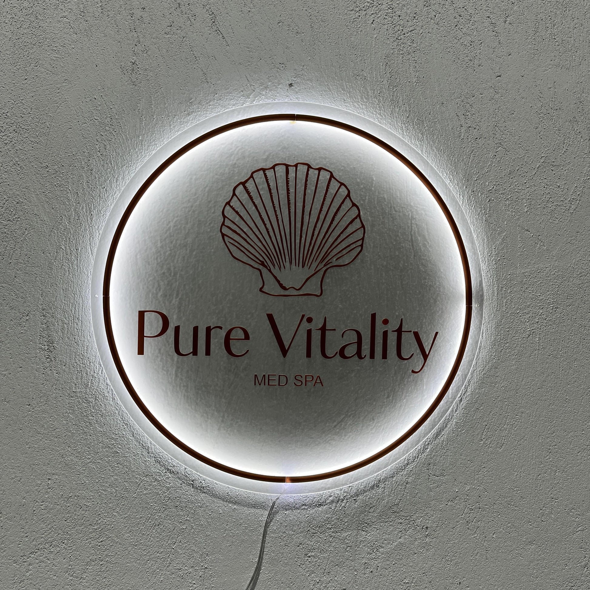 Frosted Custom Sign Business Logo, Backlit Acrylic Sign, Personalized Business Name Sign, Salon Wall Decor, Office Sign, Storefront Sign