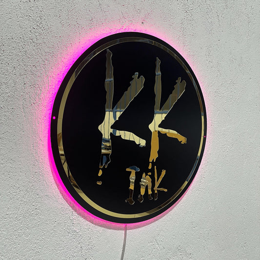 Custom Black Neon Business Logo Sign, Backlit Acrylic Sign, Personalized Business Name Sign, Salon Wall Decor, Office Sign, Storefront Sign