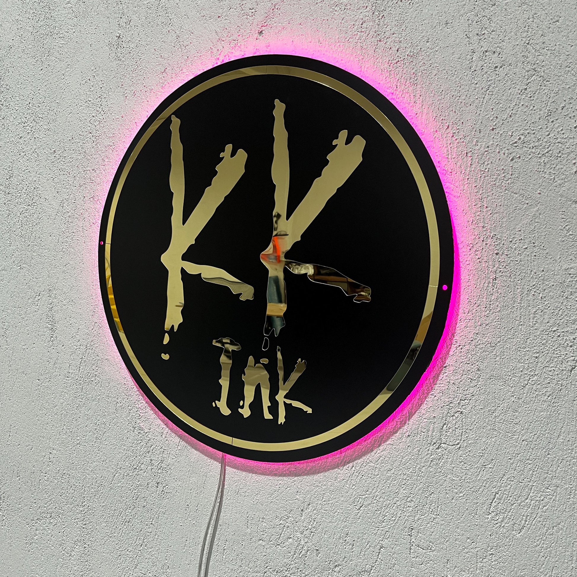 Custom Black Neon Business Logo Sign, Backlit Acrylic Sign, Personalized Business Name Sign, Salon Wall Decor, Office Sign, Storefront Sign