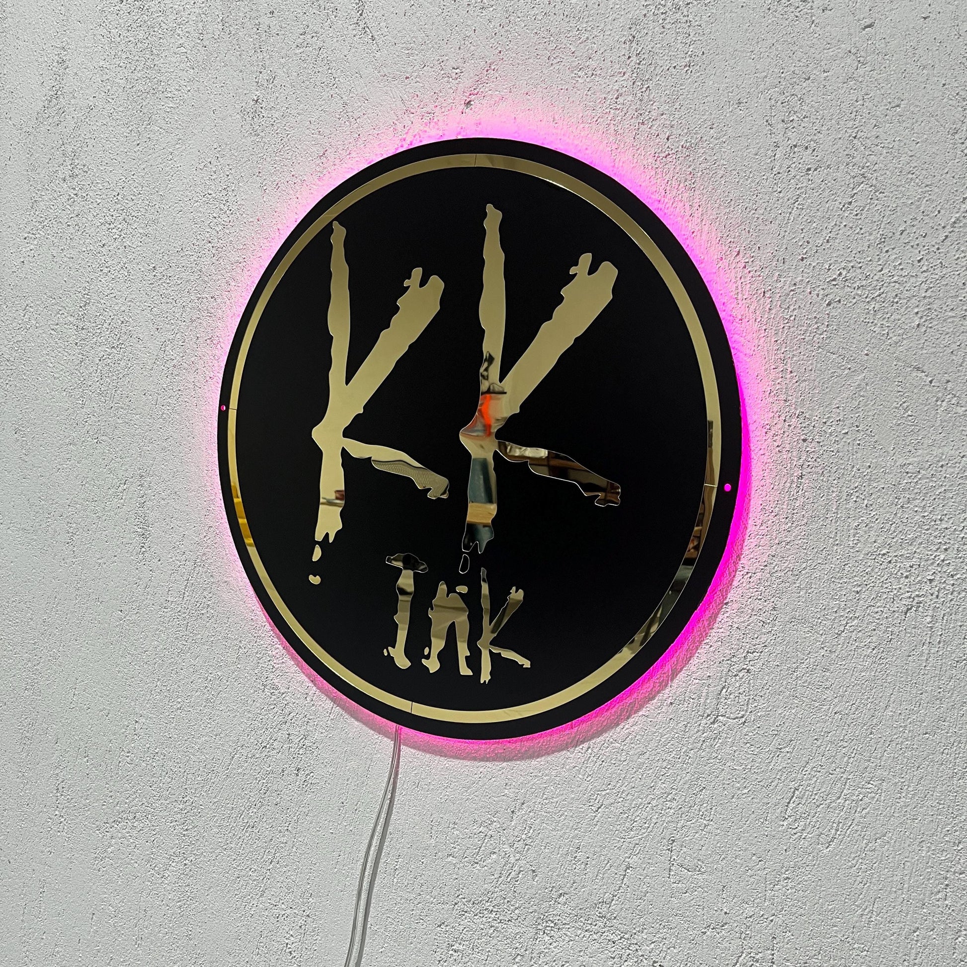 Custom Black Neon Business Logo Sign, Backlit Acrylic Sign, Personalized Business Name Sign, Salon Wall Decor, Office Sign, Storefront Sign